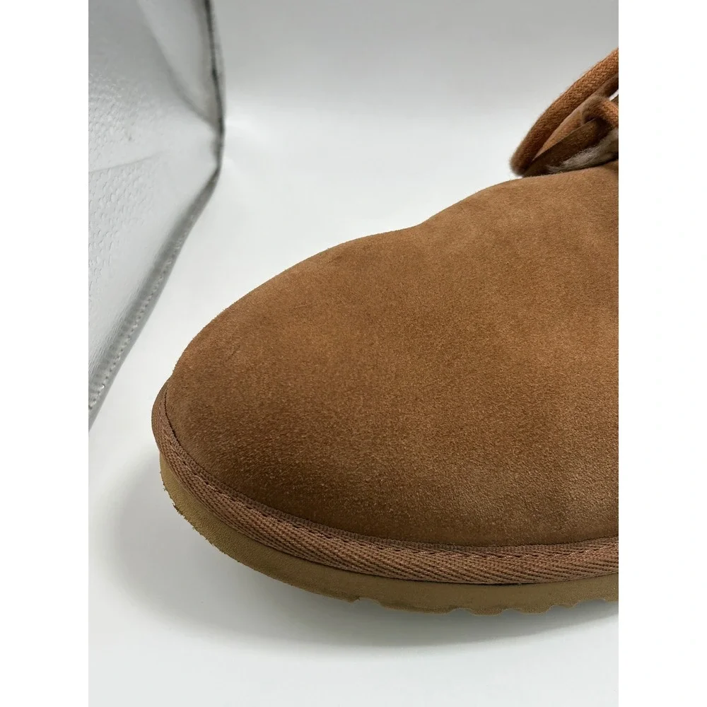 UGG Neumel Chukka Boots Mens Size 12 Chestnut Suede Shearling Lined Shoes